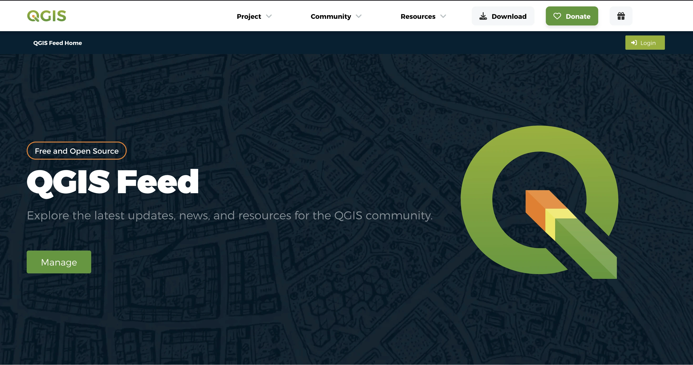 QGIS Feed Website